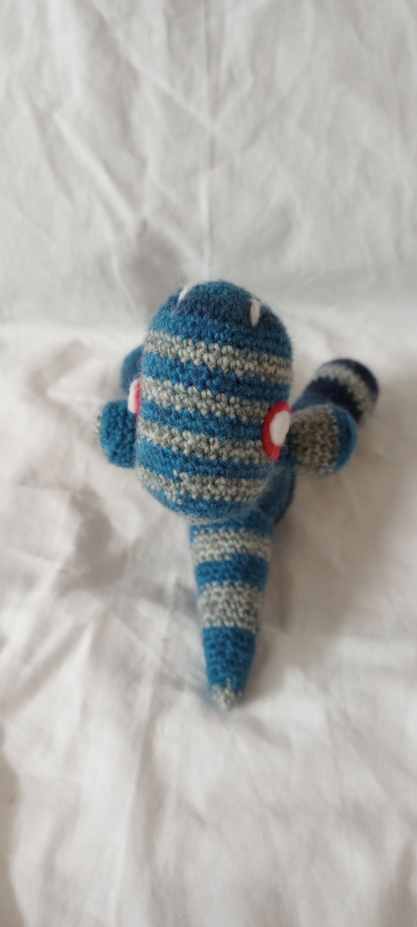 Blue and Grey Striped Rexy the Cuddly Dinosaur